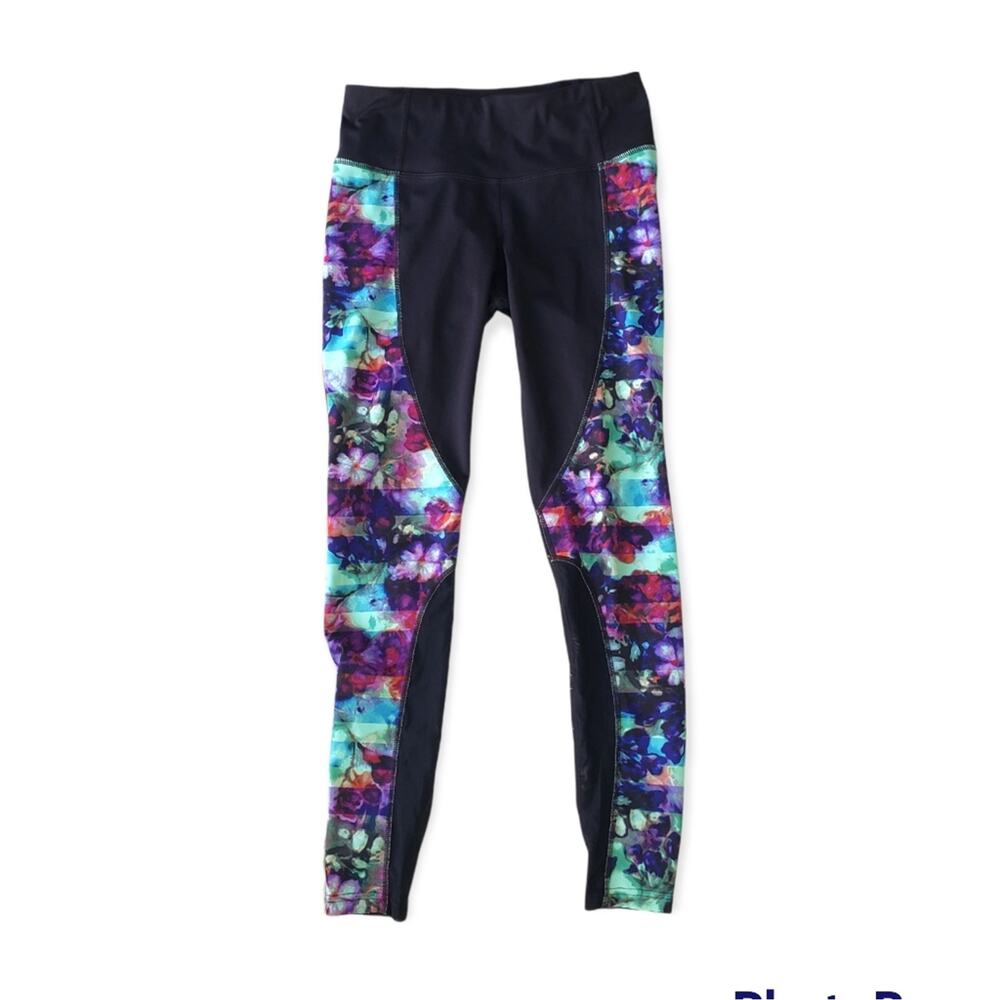 Athleta Floral Fade Ankle Tights leggings XS